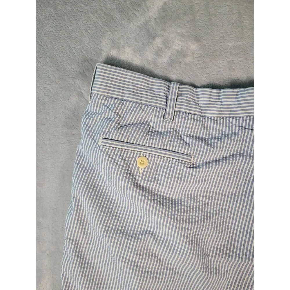 Polo Ralph Lauren‎ Shorts Mens 40 Seersucker Chino Striped Vintage Golf Casual